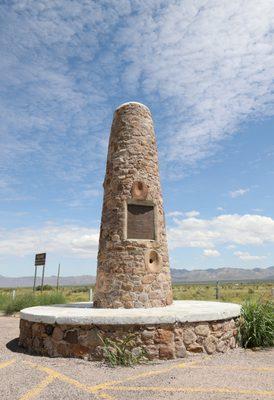 Geronimo Surrender Monument; erected 1934