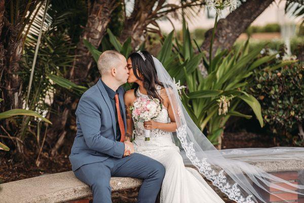 Elopment at the Marriage Hut downtown San Diego.
 Photo by Morning Owl Fine Art Photography