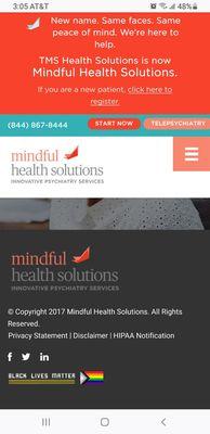 T.M.S health solutions supports a know Marxist group ideology / politics on their website