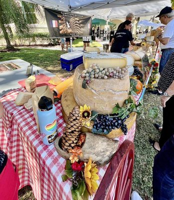 Fresh local cheese brought to the market every Saturday