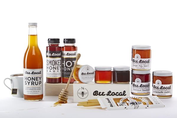 Lots of Honey in Made in Oregon, many flavors and sizes and shapes.