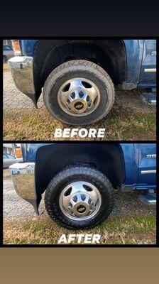 Are you a huge fanatic on tire dressing like we are? Good because this before and after will make you drool for more!