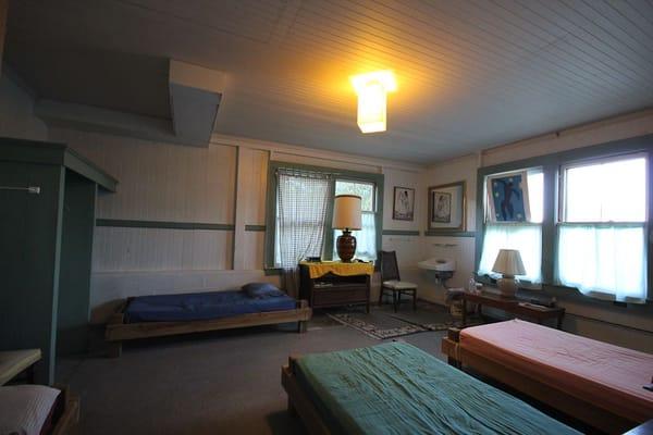 Dorm hostel bunk. This room accommodates 4 (one bed to the left not pictured).