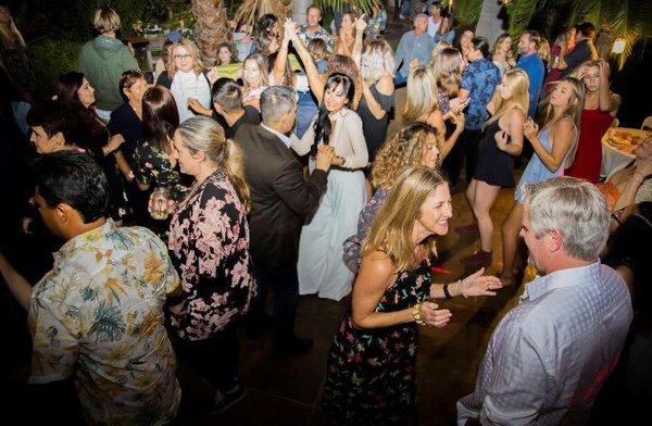 backyard dance floor style!