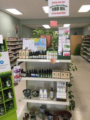 We carry a huge line of CBD and Hemp Oil products.