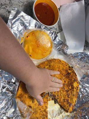 Pizza birria from Taqueria McBee