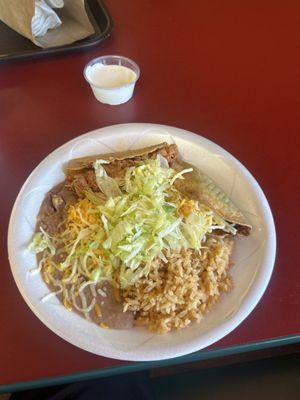 2. Tacos Combo Plate