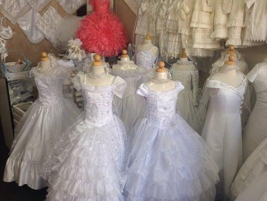 Very nice selection of communion dresses. These are just a few.