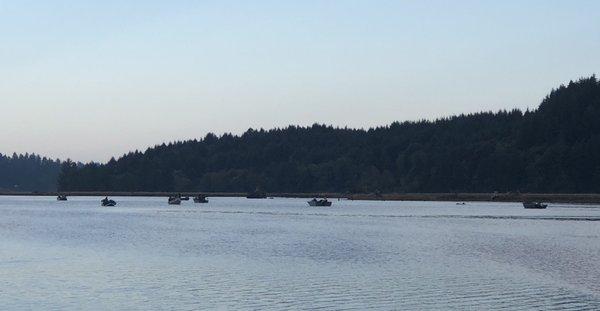 Salmon fishing at Drift Creek Landing