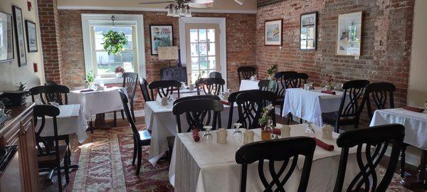 Indoor fine dining in the heart of St Michaels, Md