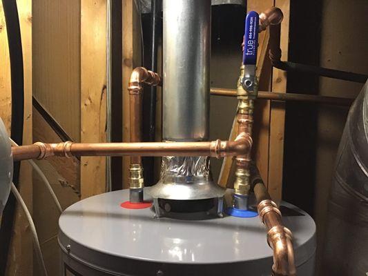 Water heater install