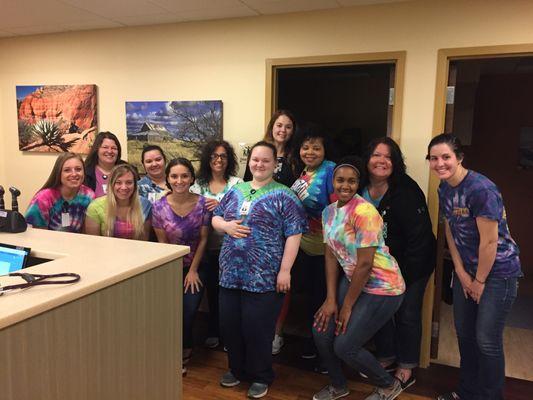 ABC Employee Appreciation Dress Down Tye Dye Day!