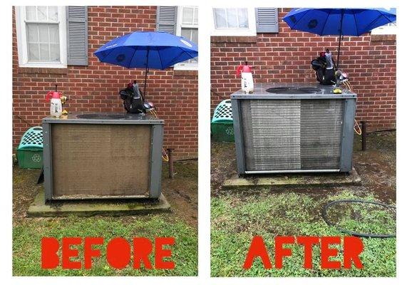 What a difference this cleaning can make to your utility bill.  Ask about our Preventative Maintenance Plans.