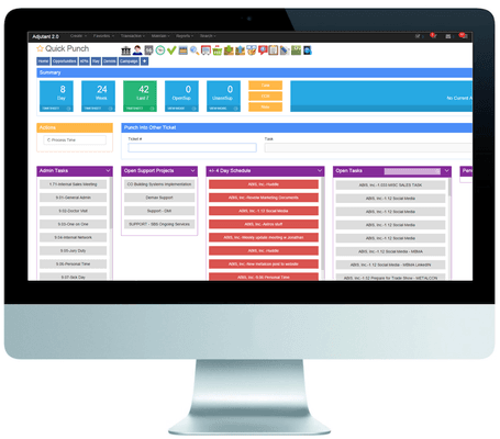 Screenshot of ABIS software: Adjutant