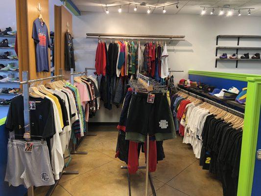 Clothing section (Vintage & Streetwear)