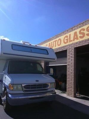 motorhomes windshield in stock