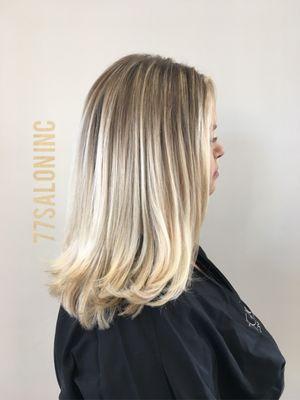 Blonde balayage by Cecilia!