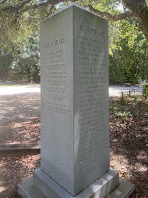 Monument to those who fought here.