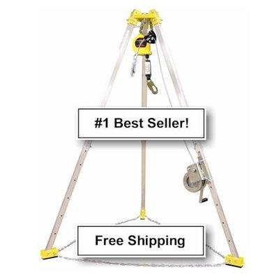 Our best selling confined space tripod rescue system.