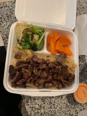 Steak hibachi -lunch portion