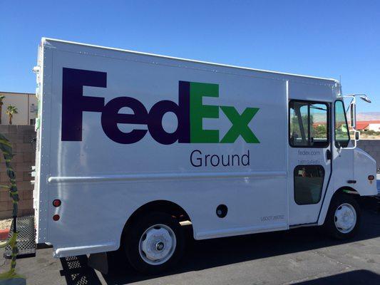 FedEx Truck Lettering