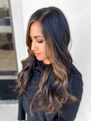 Balayage and haircut by Bethany Beliz