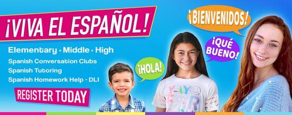 Spanish Conversation Clubs for Elementary, Middle & High School students!