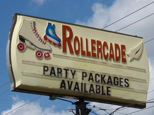 Rollercade sign... don't miss it!