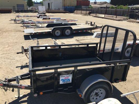 Car, flatbed and box trailers