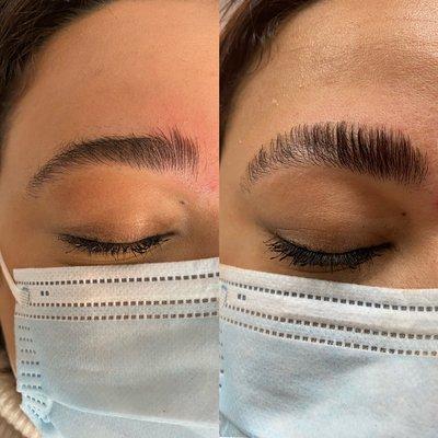 Fluffy brow Lamination