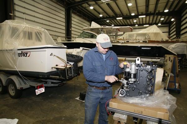 Boat engine repair and maintenance