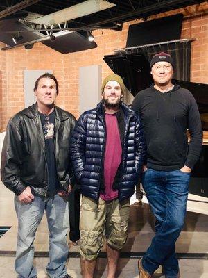 Brad Fischer of Tin Jake and Vinn Lombardo of Pilot Touhill with Frank