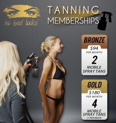 Tanning Packages now available!