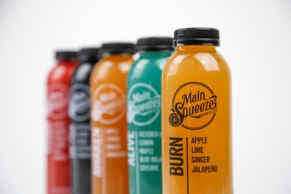 Fresh, cold-pressed juices