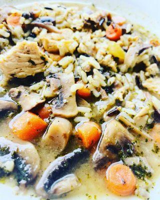 Roasted Chicken w/ Wild Rice Stew