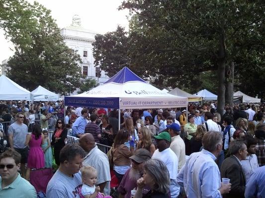 The Bellwether tent at the YLC's Wednesday at the Square concert series!  Proud to be a sponsor.