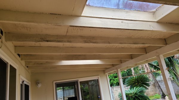 Before: Back Patio Eaves