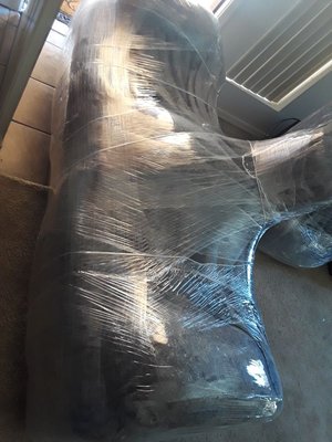 Shrink wrapping couches