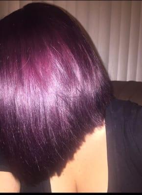 When I got my deep purple hair :)