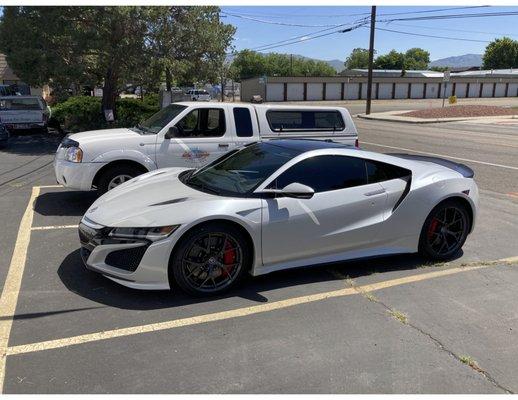 3M window tinting on a new NSX