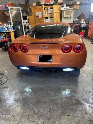 Tinted tail lights