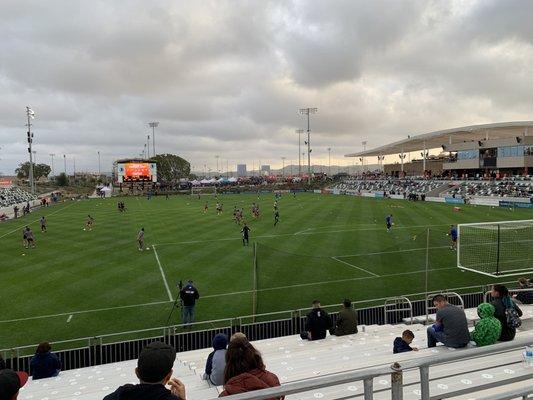 View from the general admission area.