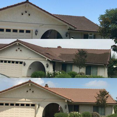 Specializing in "Exterior Beautification,"it starts with pressure washing the roof and working my way down to the walk ways.