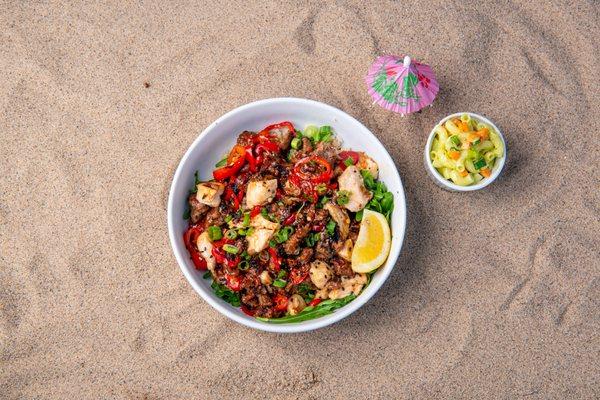 Spicy Meat Party Bowls with Fresno Chiles and Impossible Beef