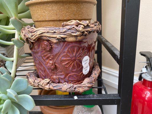 Medium sized ceramic planter by a local artist