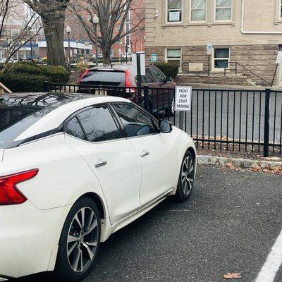 Parking lot on Weldon St. side