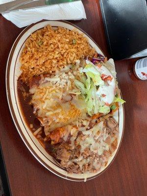 Una delicia las enchiladas