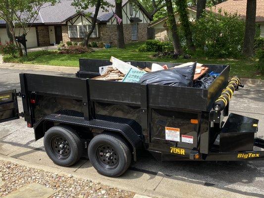 Garage clean out load