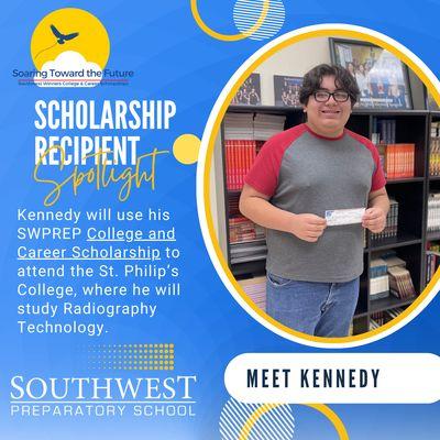 We are thrilled to announce a new Southwest Preparatory School's College and Career Scholarship recipient!