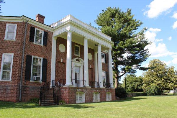 One side of the Donaldson Brown mansion